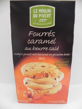 Cookies fourrés caramel beurre salé Le Moulin du Pivert 175g